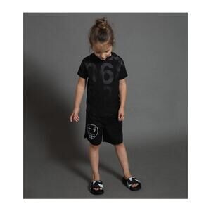 Nununu black unisex boy girl numbered rashguard size 6/7